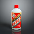 Kweichow Moutai Baijiu as Lifestyle Product with White Bottle Red Cap and Traditional Label
