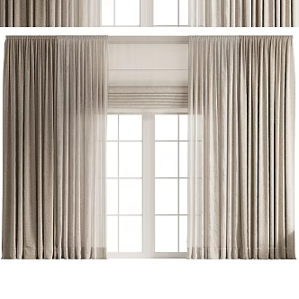 Modern Curtains 3d model