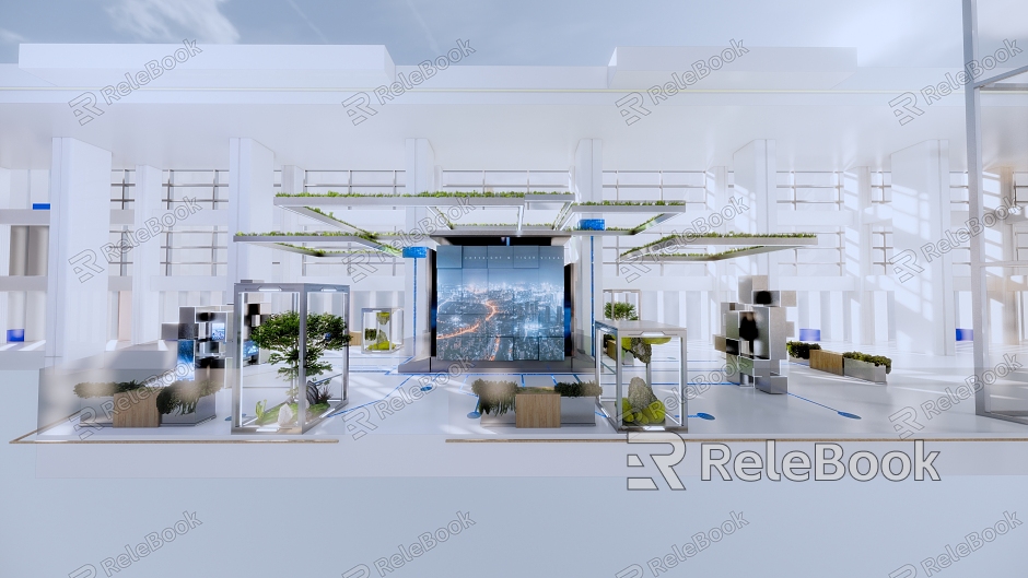 Modern Exhibition Enterprise Platform Technology Display model