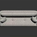 Modern Light Colored Multi Seater Sofa with Soft Cushions and Wooden Legs Design