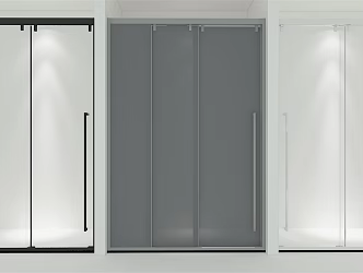 Modern shower room triple linkage shower room 3d model