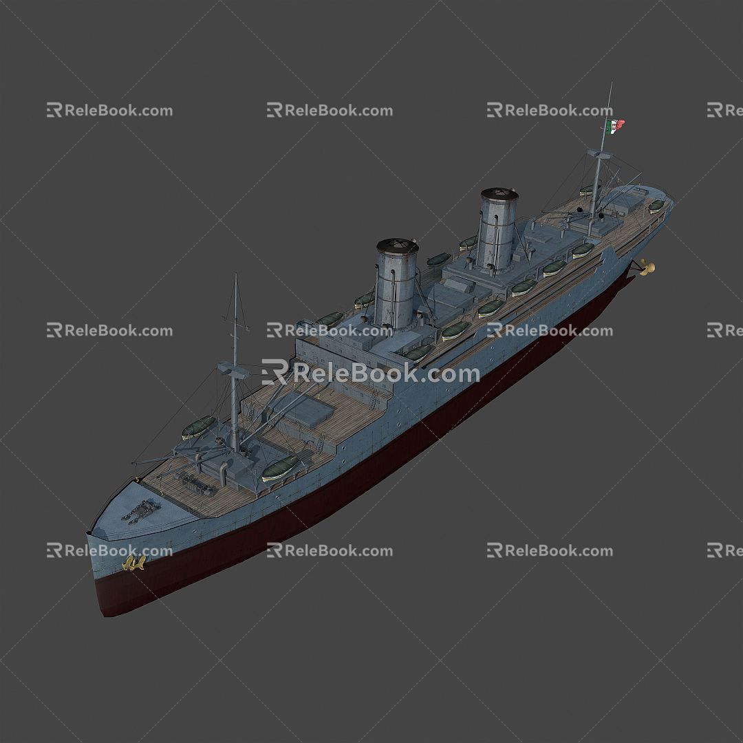 Modern Warship Italian Cruise 3d model