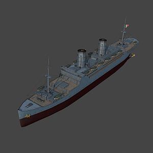 Modern Warship Italian Cruise 3d model