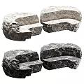 Natural Stone Public Seating With Organic Shapes For Outdoor Spaces