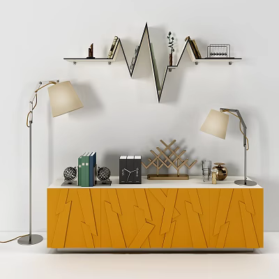 Modern TV Cabinet Simple Side Cabinet Furnisher Combination 3d model