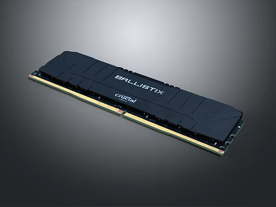 Ballistix 16GB DDR4 High Performance RAM Module for Computer Memory Upgrade 3d model