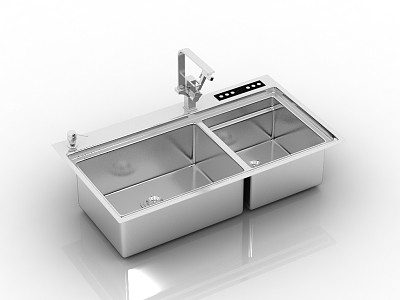 Modern Kitchen Washing Basin Star Basin 3d model