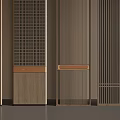 Sleek Modern Screens With Wooden Bases Metal Grids And Minotti Design