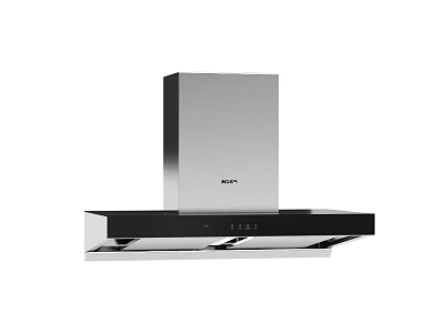 Modern smoking machine range hood 3d model