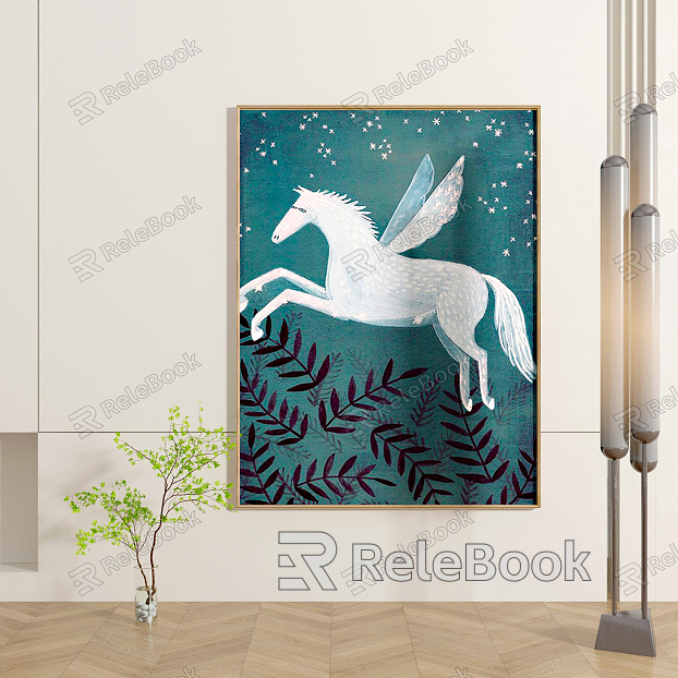 Modern Animal Painting Decorative Painting model