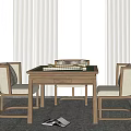New Chinese Mahjong Table Mahjong Table Combination 3d model