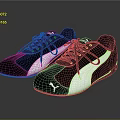 Puma Black And White Casual Sneakers With Logo And Sporty Design