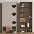 Modern Cat Nest Cat Climbing Rack Cat Food 3d model
