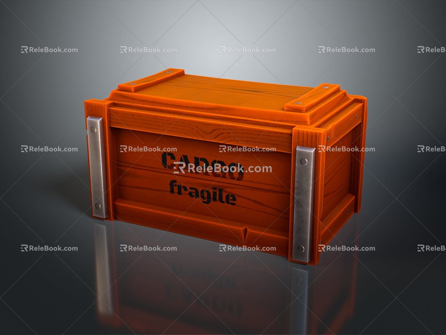 modern box cargo box shipping wooden box cargo box 3d model