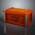 modern box cargo box shipping wooden box cargo box 3d model