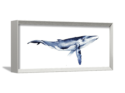 Modern Animal Painting Blue Living Room Marine Fish Decorative Painting model