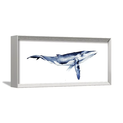Watercolor Blue Whale Animal Painting in Silver Frame Decorative Wall Artwork 3d model Watercolor Blue Whale Animal Painting in Silver Frame Decorative Wall Artwork 3d model