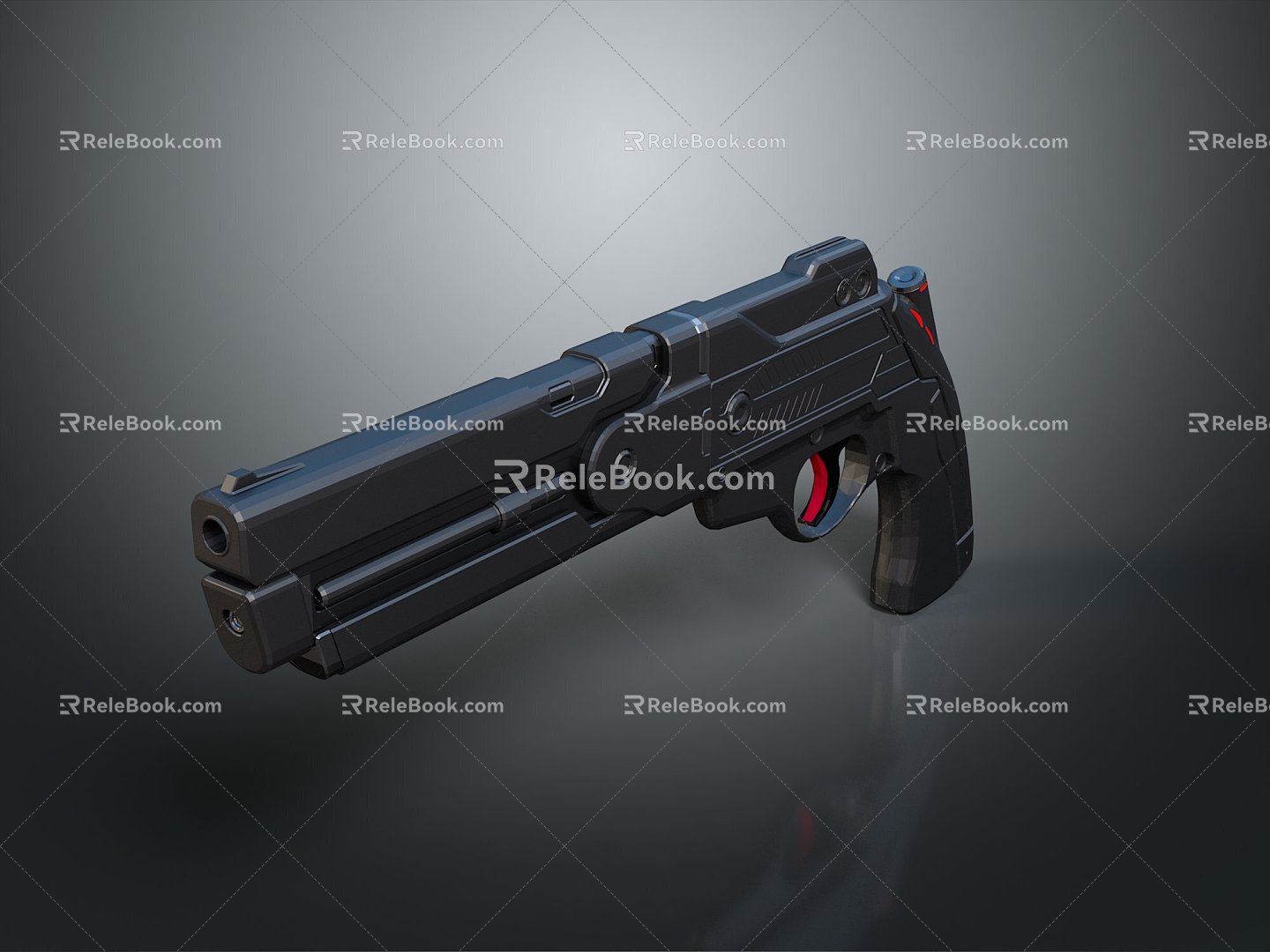 pistol semi-automatic pistol automatic pistol modern weapon hot weapon hot weapon gun military 3d model