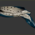 Stylish White Silk Scarf With Black Polka Dots Blue Trim And Knotted Fashion Accessory
