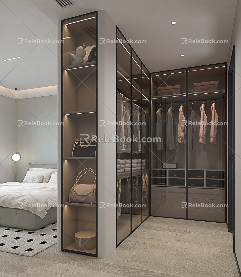 Modern Cloakroom 3d model