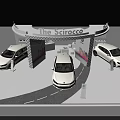 ALFA ROMEO Car Exhibition Booth With Three Vehicles And Modern Display Design