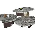 CALLISTO Porada Modern Coffee Table Combination Coffee Table Combination Marble Coffee Table 3d model
