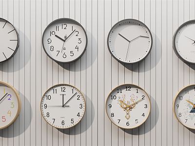 Modern clock wall clock model