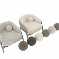 Cozy Modern Accent Chair With Plush Faux Fur Upholstery And Wooden Legs Design