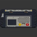 Portable Blue Electronic Measuring Device With Display Screen And Control Interfaces