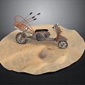 Motorcycle Two-wheeled Motorcycle Cross-country Motorcycle Road Race Motorcycle Motor Vehicle Transport 3d model