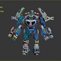 Modern Robot Mech Warrior Mech Soldier Machine Battlearm Mechanical Battlearm 3d model