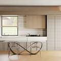 Modern Restaurant Interior Design With Wooden Cabinets Open Layout Natural Light And Dining Chairs