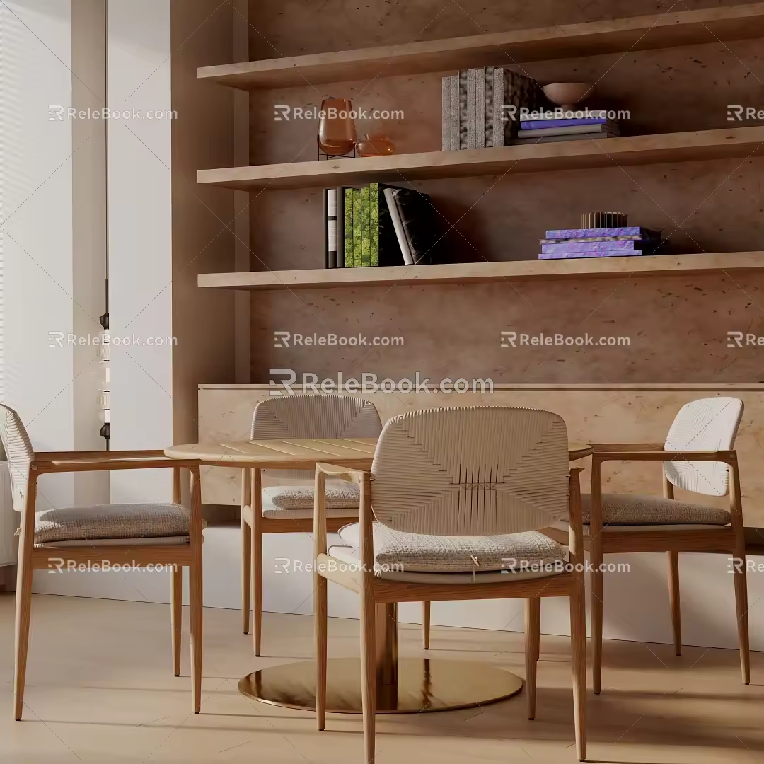Modern table combination 3d model