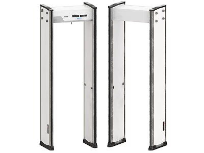 Industrial Security Gate With Walk Through Metal Detection System For Industrial Use 3d model