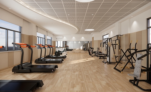 Modern Gym 3d model