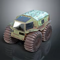All Terrain Off Road Vehicle Featuring Large Tires For Diverse Terrain Traversal