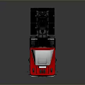 Red and White Semi Truck With Shiny Exterior And Modern Cab Design