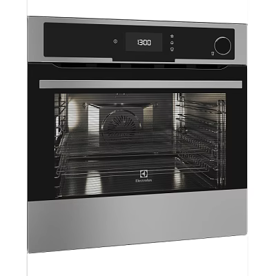 Electrolux Modern Kitchen Oven With Digital Temperature Display And Stainless Steel Racks 3d model