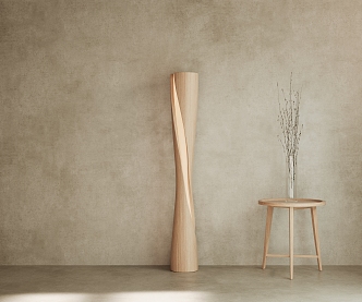 AI Creative Log Floor Lamp Simple European Floor Lamp Nordic Floor Lamp Minimalist Log Floor Lamp 3d model