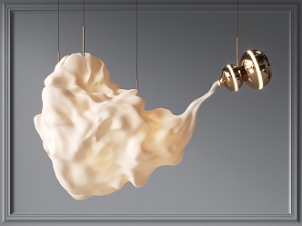 Light Luxury Chandelier 3d model