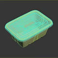 Eco Friendly Rectangular Food Container With White Lid And Brown Base