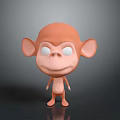 Monkey Cartoon Monkey Anime Monkey Stylized Monkey Fantasy Style Monkey Toy 3d model
