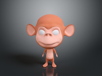 Monkey Cartoon Monkey Anime Monkey Stylized Monkey Fantasy Style Monkey Toy 3d model