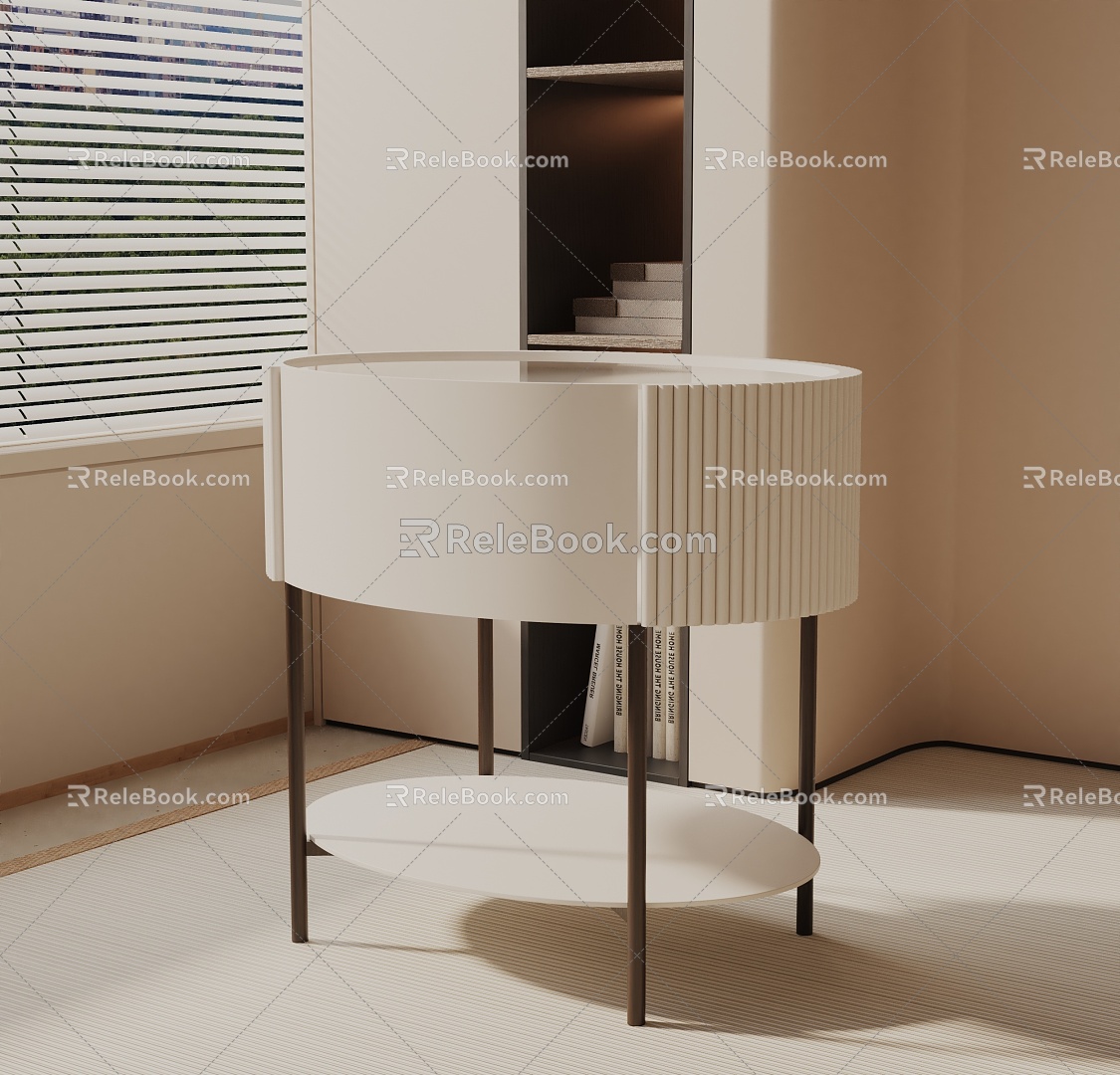 Modern bedside table 3d model