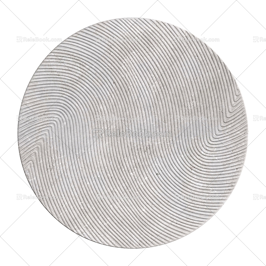 Round Decorative Panel 3d model