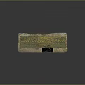 Detailed Wooden Model House With Green Yellow Vegetation Roof Windows Door And Brown Base