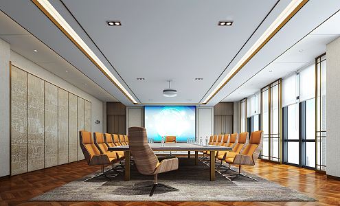 Modern Conference Room 3d model