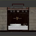 Vintage Electronic Turntable With Suitcase Design Wooden Panel Speaker Sides And Open Record Player