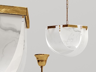 Modern chandelier 3d model