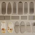 Various Shapes Of Decorative Wall Mirrors With Modern Design Styles For Home Decor